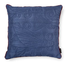 Cargar imagen en el visor de la galería, Flying coral red cushion w blue