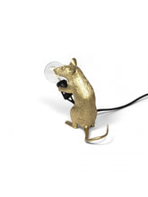 Cargar imagen en el visor de la galería, Mouse gold lamp sitting
