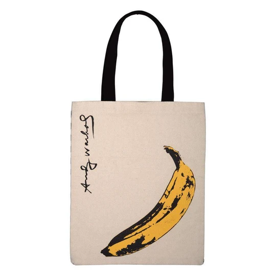 Andy Warhol banana tote bag