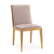 Velvet dining chair