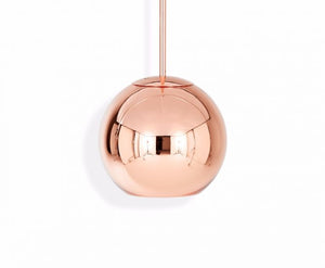 Copper round 25 cm.