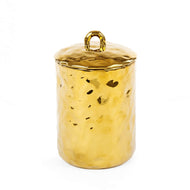 Fingers Porcelain Gold  Jar